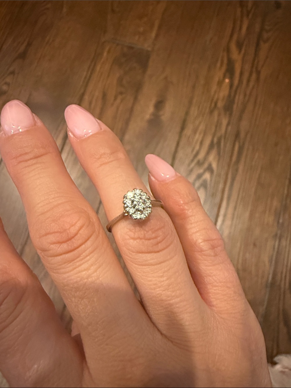 Delicate Cluster Diamond Ring